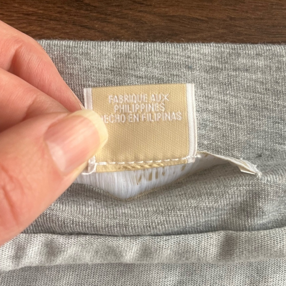 Gray Women's Shirt - Cowl Neck - Picture 3 of 5